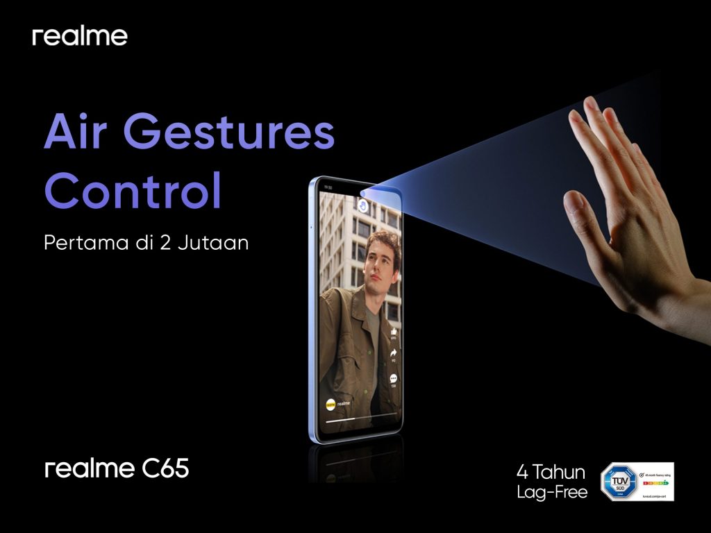 realme C65 Hadirkan Fitur Air Gestures Pertama di&nbsp;Segmennya