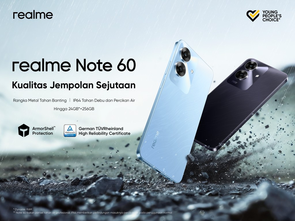 realme Note 60 Hadir dengan ArmorShell&nbsp;Protection
