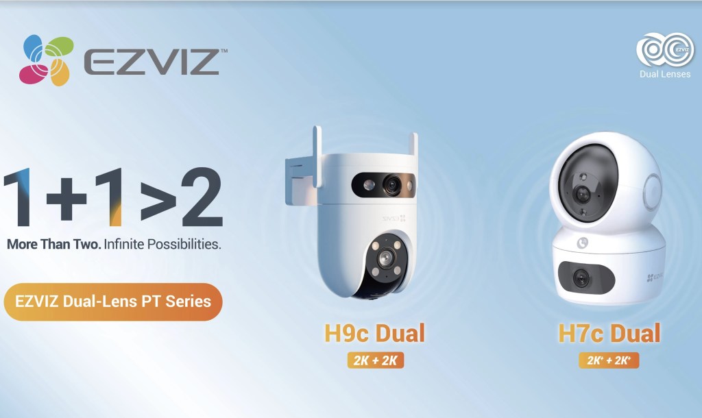 EZVIZ H9c dan H7c, Kamera Pengawas dengan Lensa&nbsp;Ganda